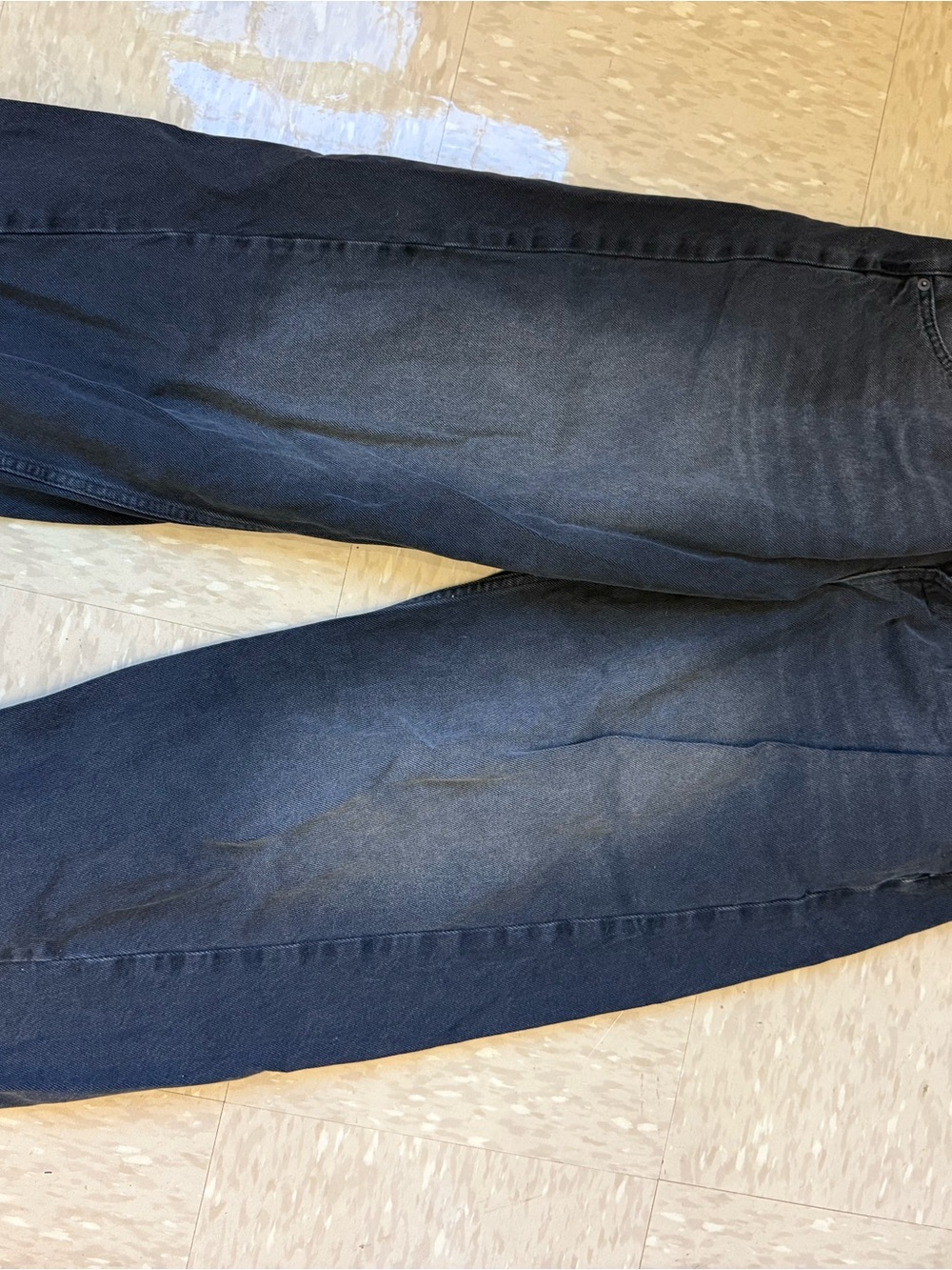 BDG Women’s Washed Black Barrel Jeans
